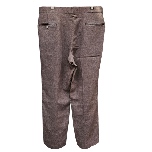 Rainy Day Wools Men's Classic Brown  Dress pants Size 36X32 - Picture 12 of 16